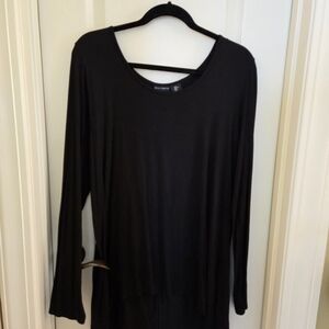 Willi Smith Classic Black Long Sleeve Top